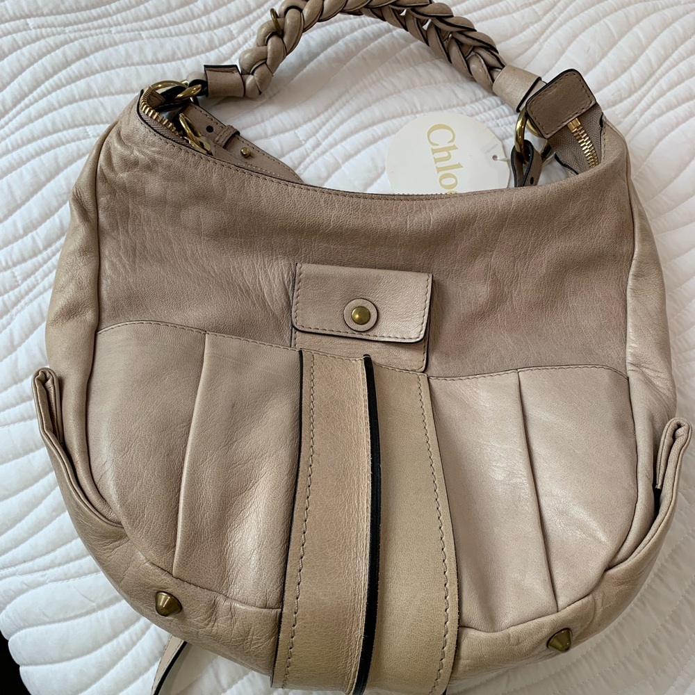 Authentic cream Chloe cross body bag